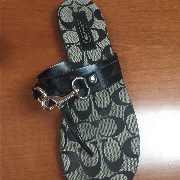 Coach leather sandals - Picture 3 of 4