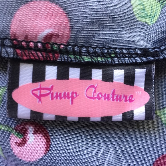 Sold Pinup Couture Black Cherry Dress - Picture 8 of 8