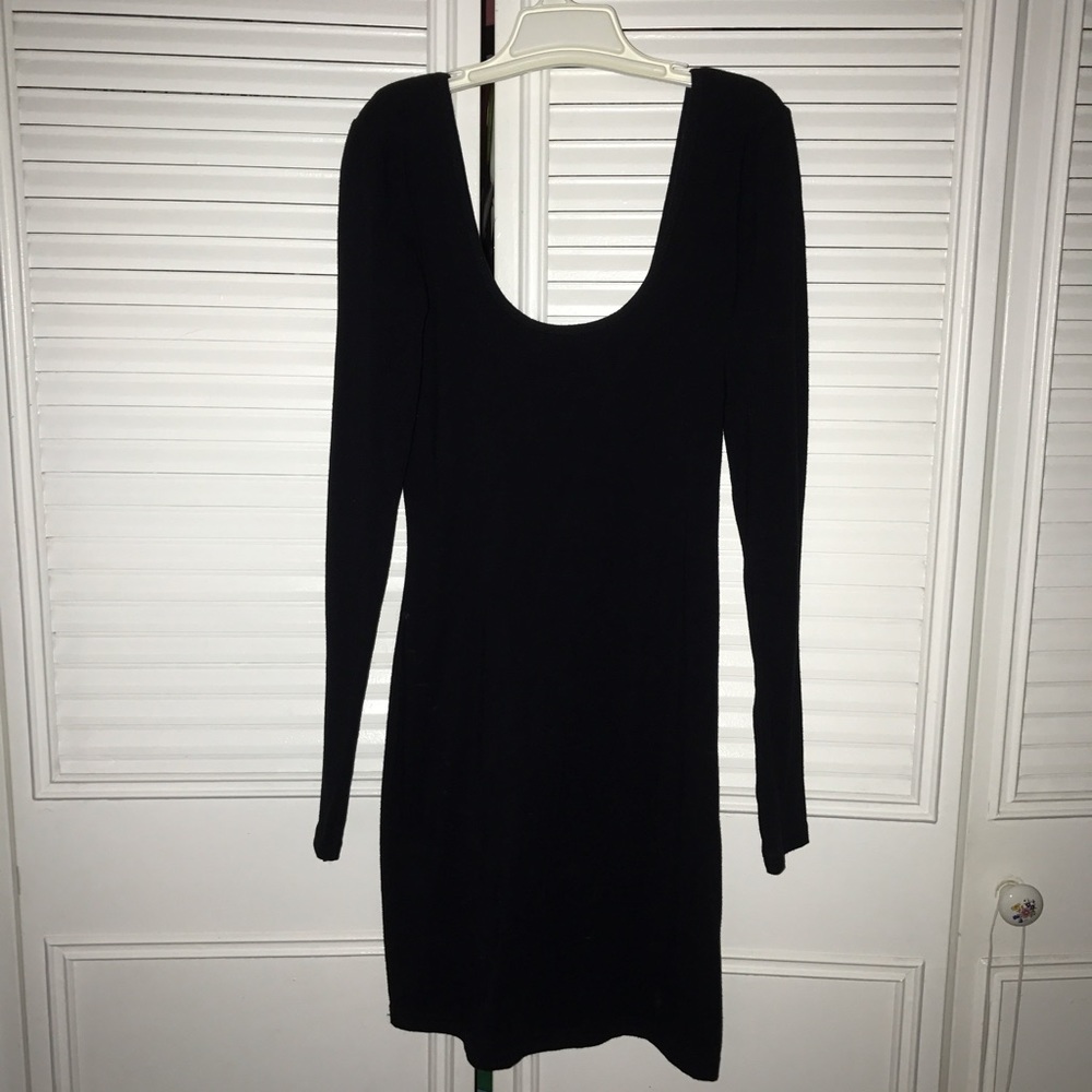 Low Back Long Sleeve Dress