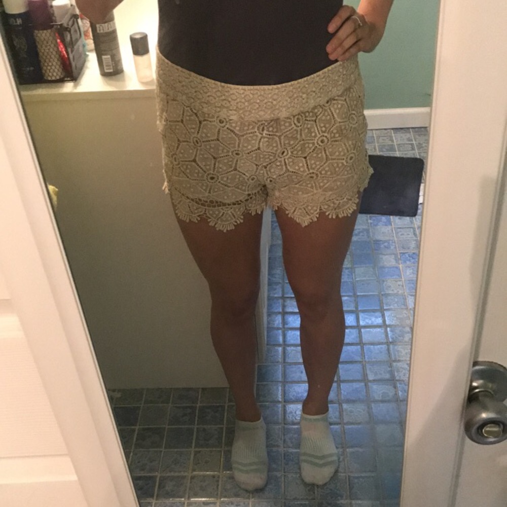Urban Outfitters Ecoté Crochet Shorts