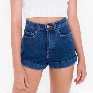 Blue American apparel high waisted shorts