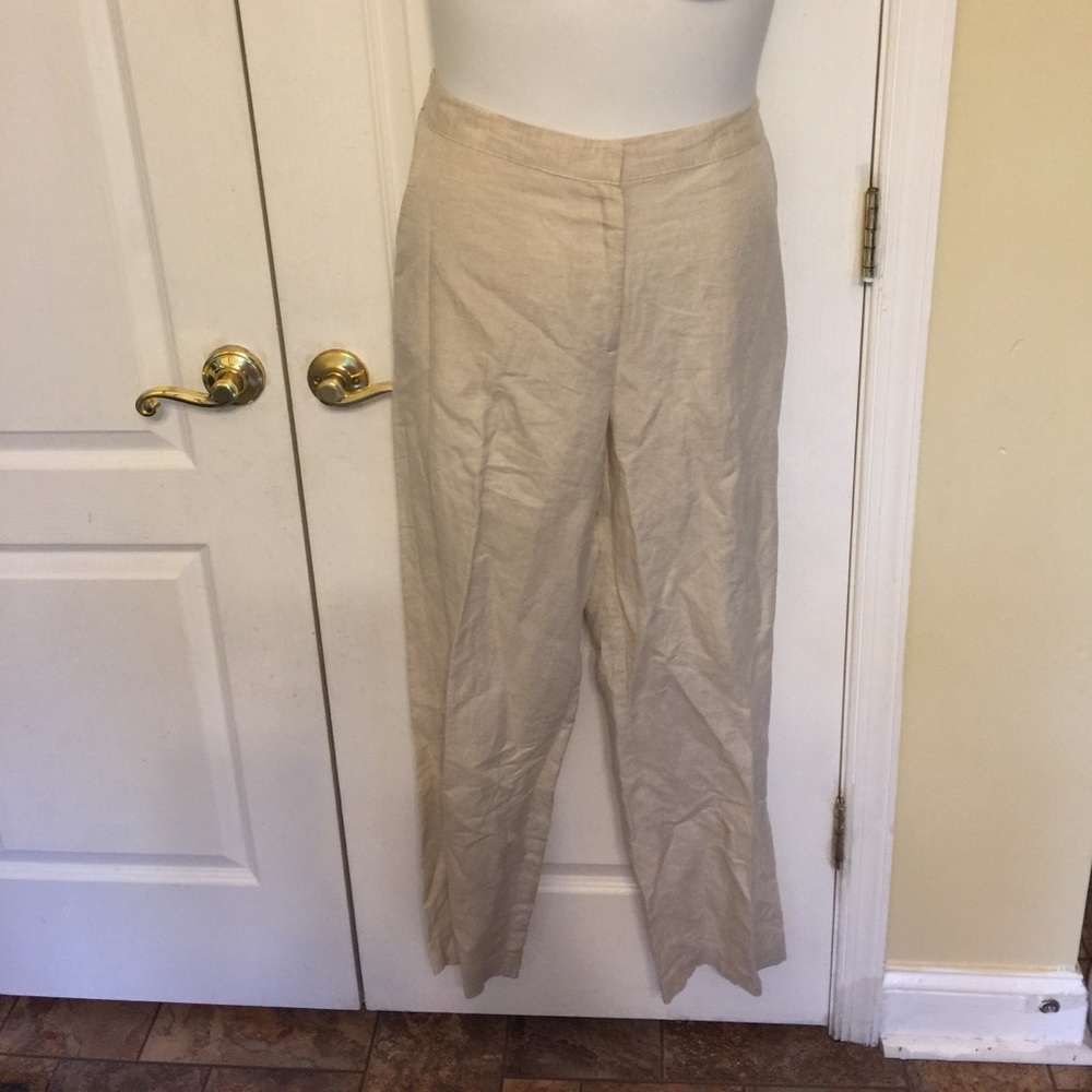 Ruby Rd. Women's Blush crush natural Linen pant 12