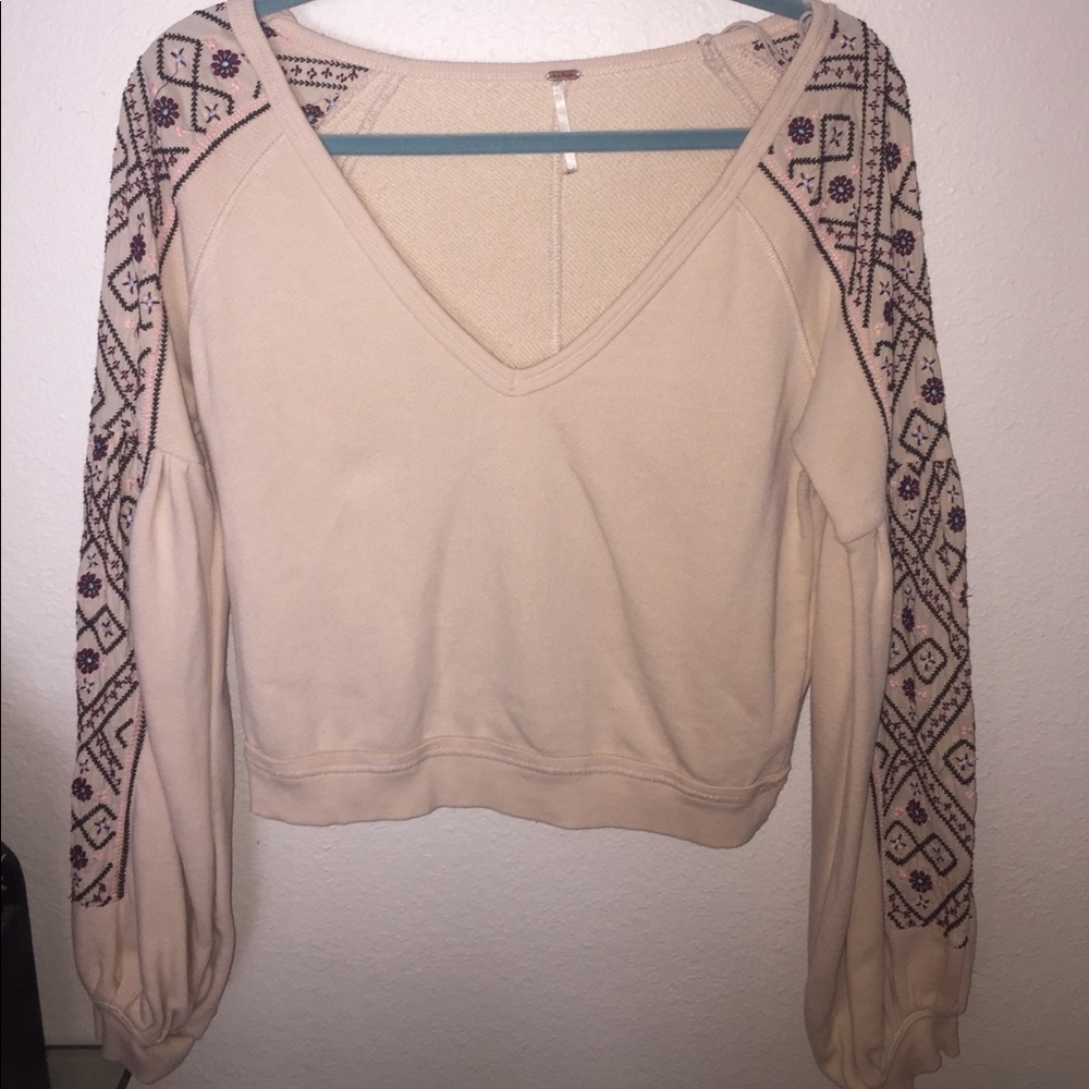 Free People Embroidered Sweater