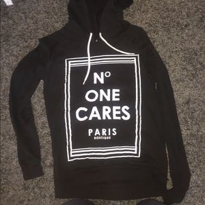 "No one cares" hoodie