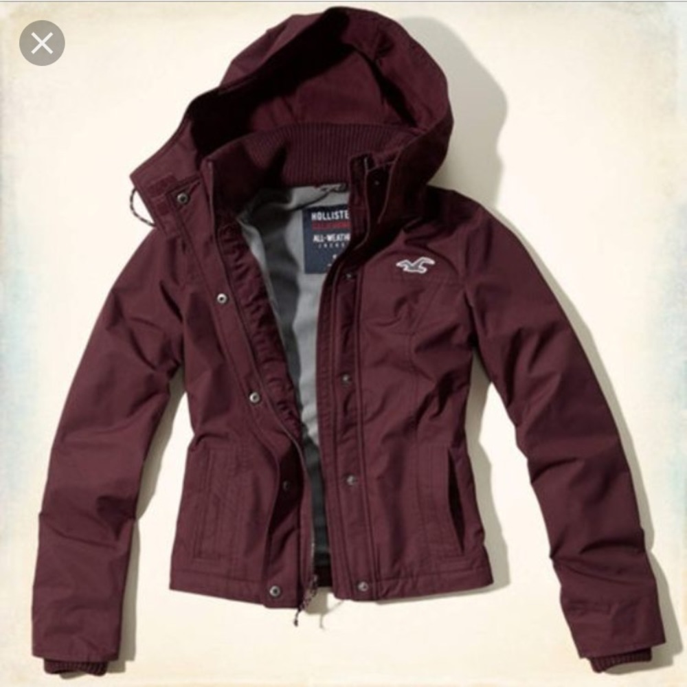 NEW hollister all-weather jacket!