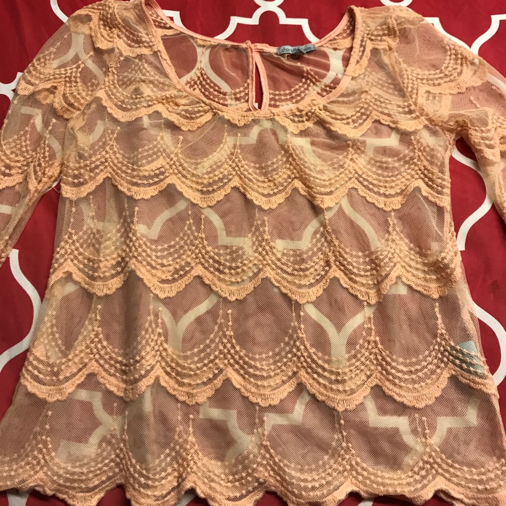 Mesh see through Shrit