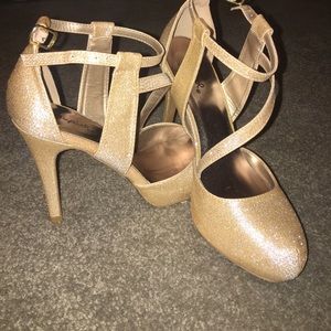 Gold heels
