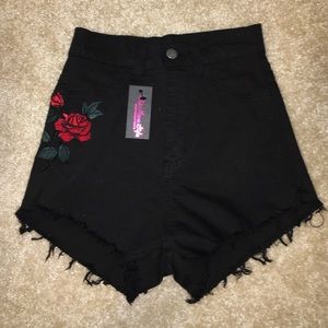 hot miami styles rose shorts