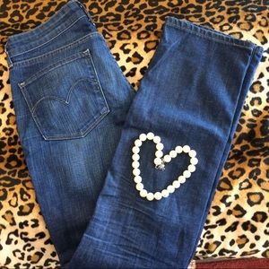 Levi's Demi Curve straight leg jeans medium wash