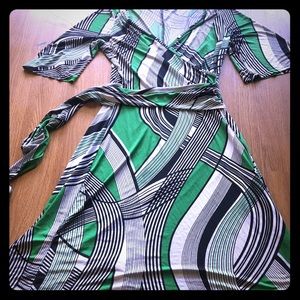 Geometric print dress.