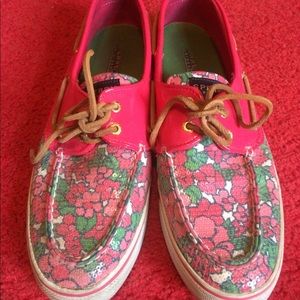 Flower Sequin Sperry's