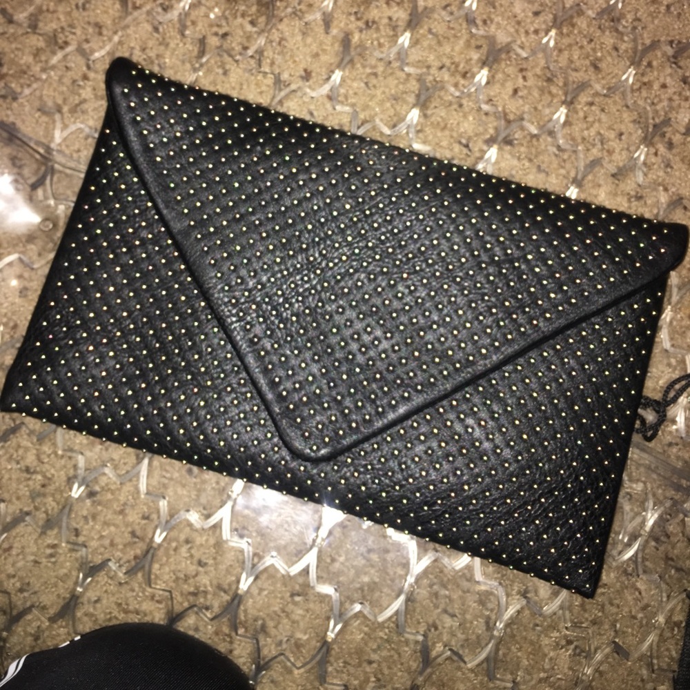 Gold studded clutch!!!!