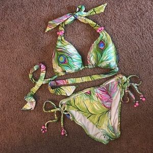 Nanette Lenore Peacock swimsuit bikini