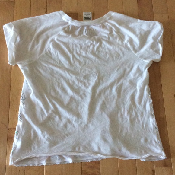 Sparkly chevron white t-shirt - Picture 2 of 2
