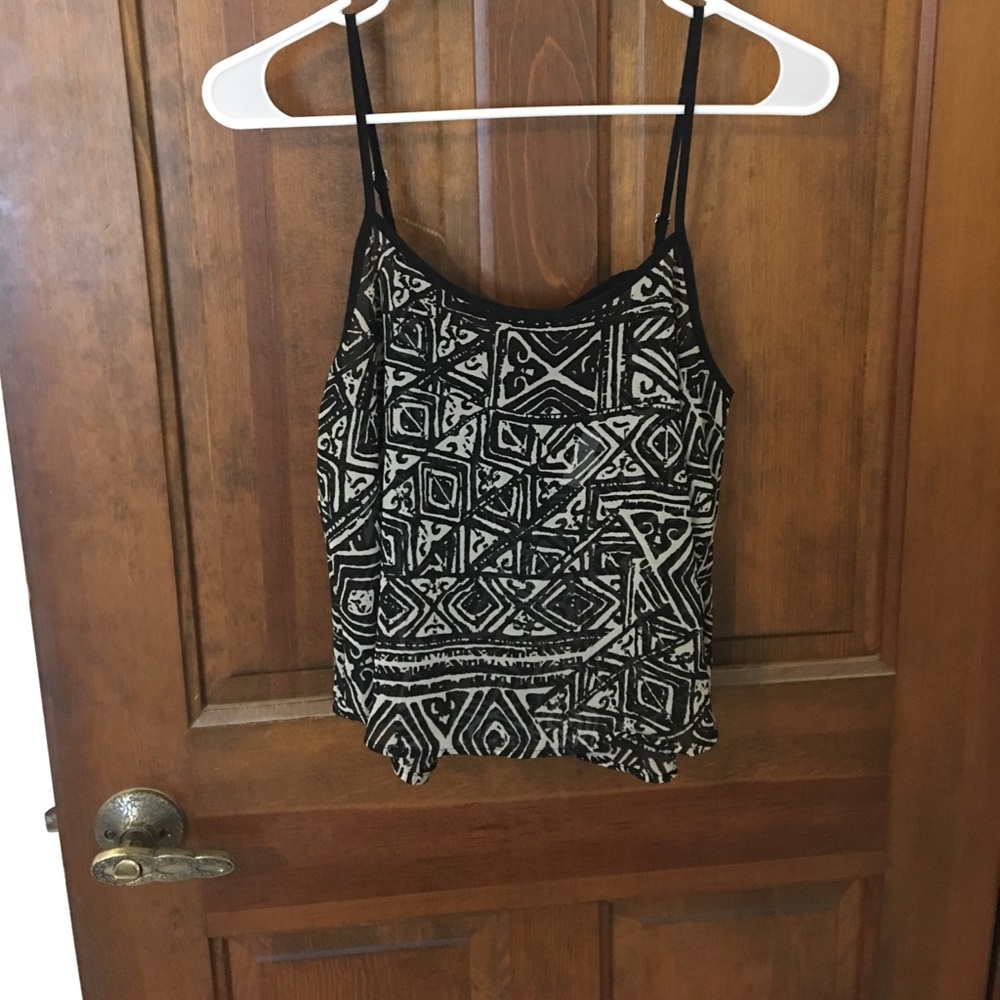 Tribal print crop top