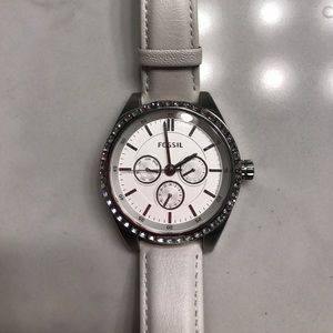 Near new Fossil watch. Leather band.