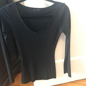 Express black long sleeve (small but fits like XS)