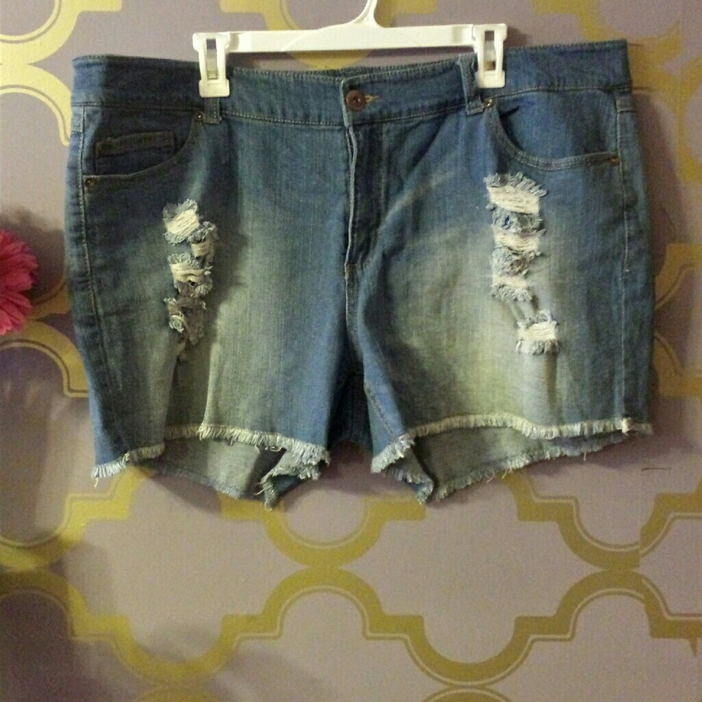 Denim shorts