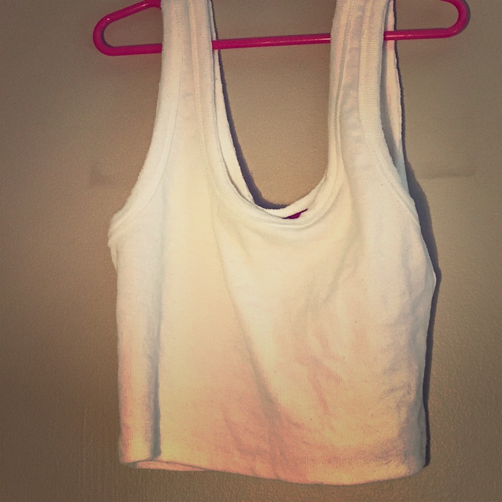 White crop top