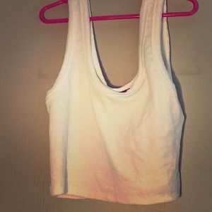 White crop top