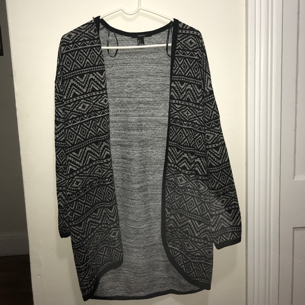 Tribal print cardigan/kimono