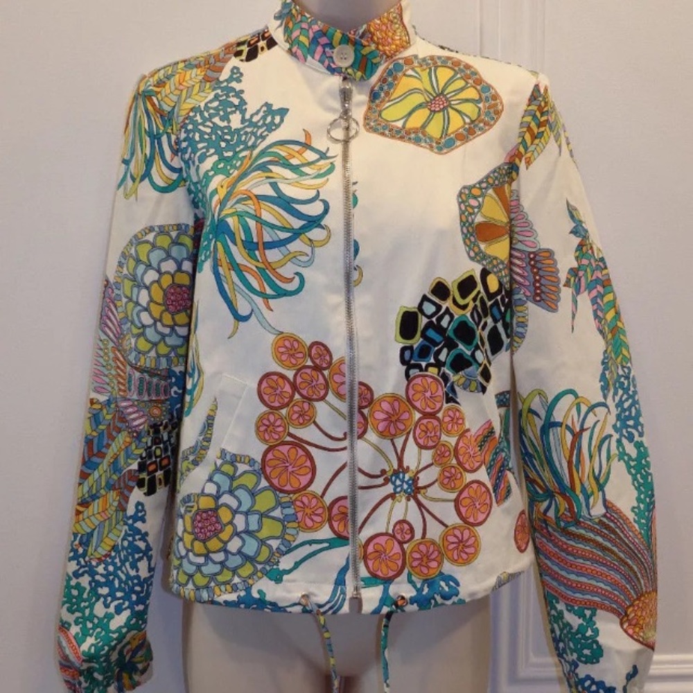 TRINA TURK LOS ANGELES JACKET COLORFUL SIZE 2