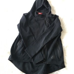 Nike black zip-up hoodie size S