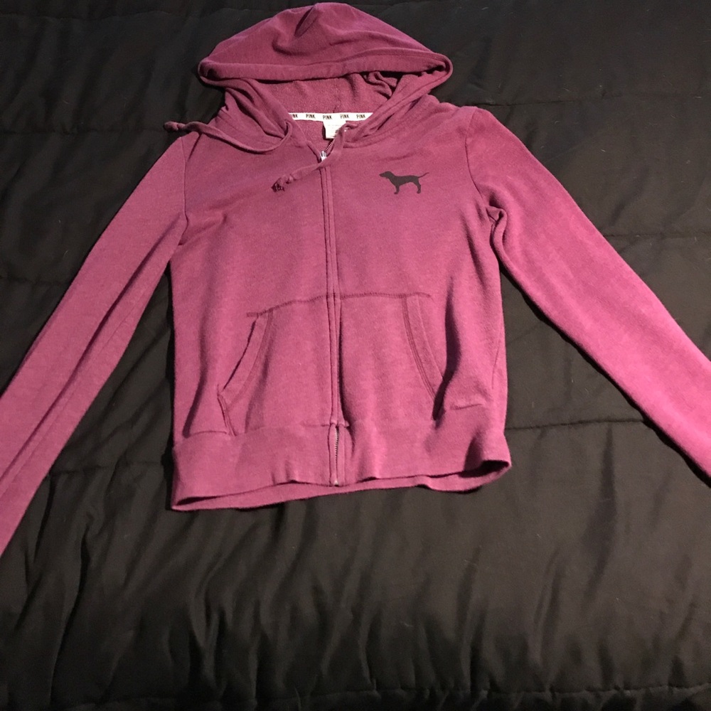 VS Pink lightweight zip-up jacket
