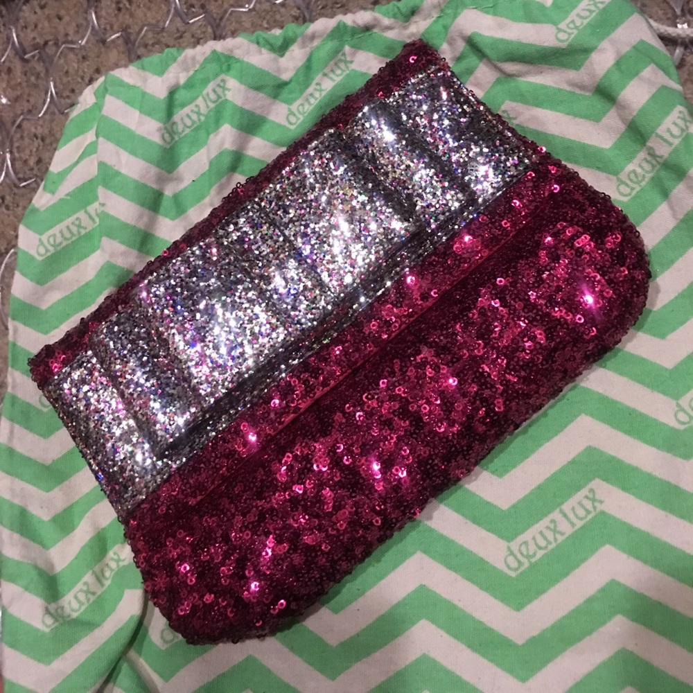 Sparkle bow clutch!! Deux lux!!!!