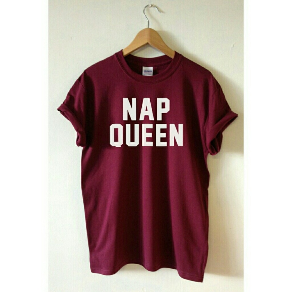 MOVING SALE! Maroon Nap Queen T-Shirt Size Small
