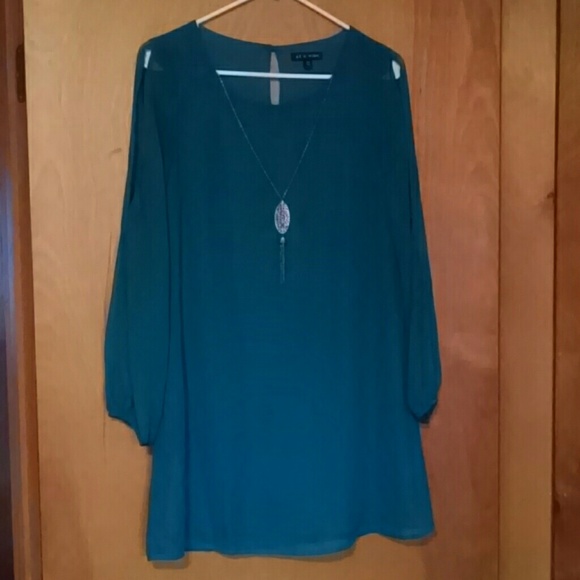 Teal dress - Picture 1 of 5