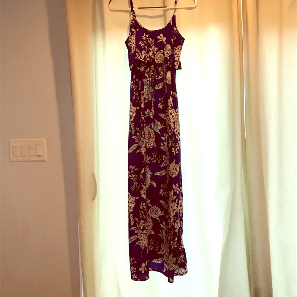 Motherhood maxi - royal blue & white