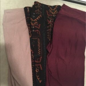 3 Pair Lularoe One Size Leggings