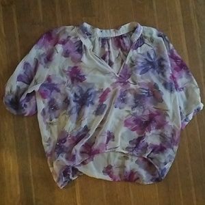 Boho flower print top