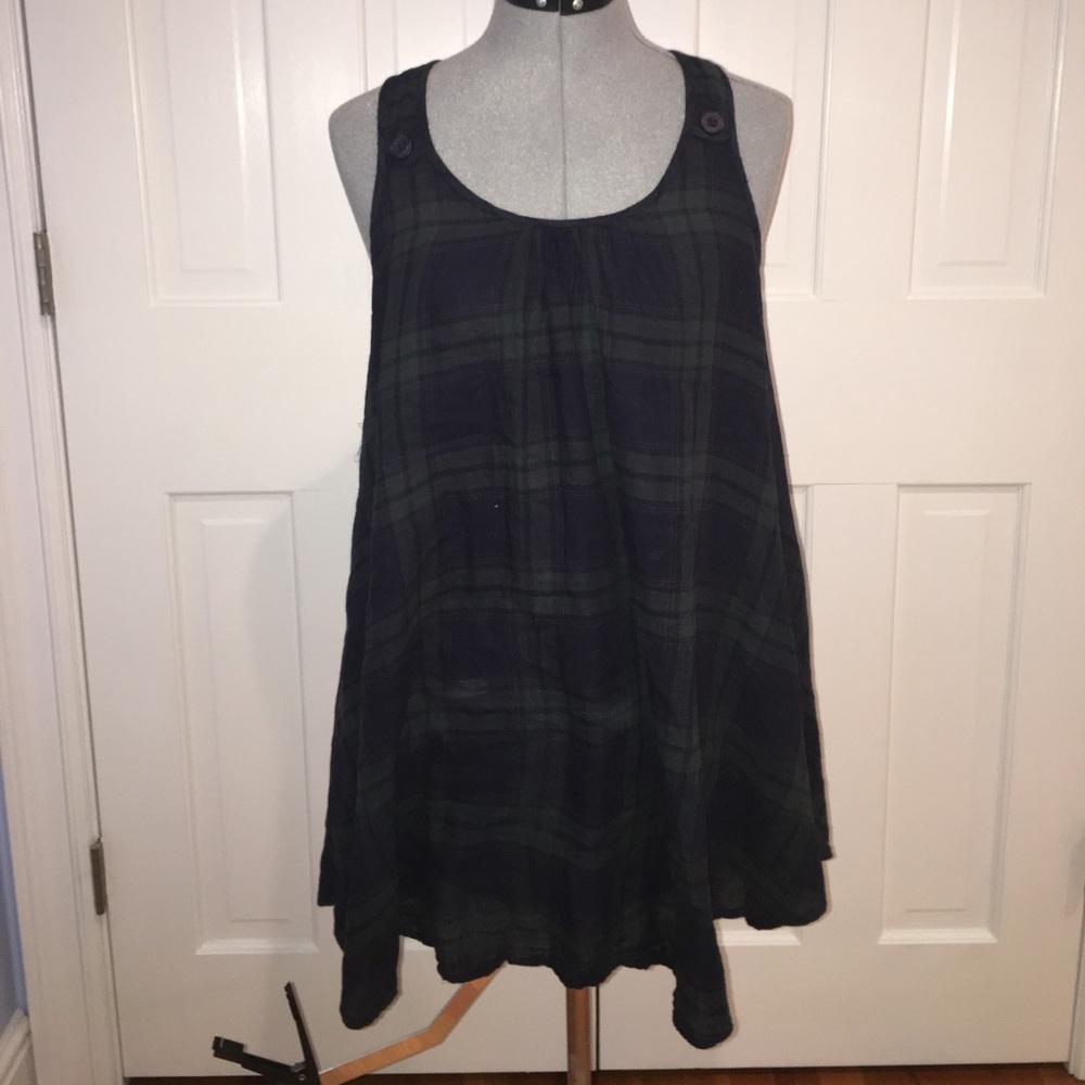 Flannel shirt dress
