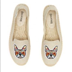 Soludos frenchie embroidered shoes size 8