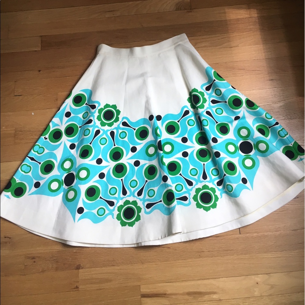 NWOT Kate Spade peacock skirt size 4