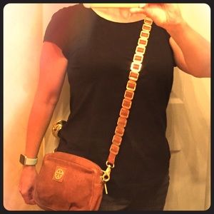 Tory Burch Crossbody with unique strap!