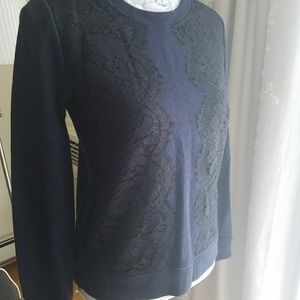 J. Crew Lace Sweatshirt