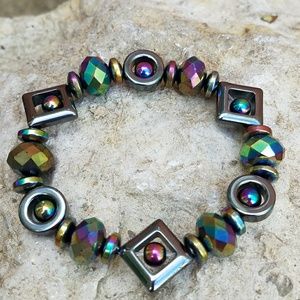 Hematite & Magnetic Beaded Bracelet