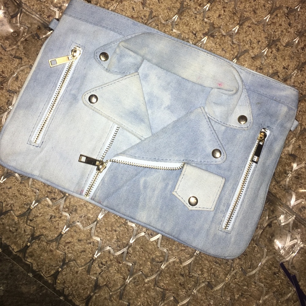 NASTY GAL motorcycle vest clutch