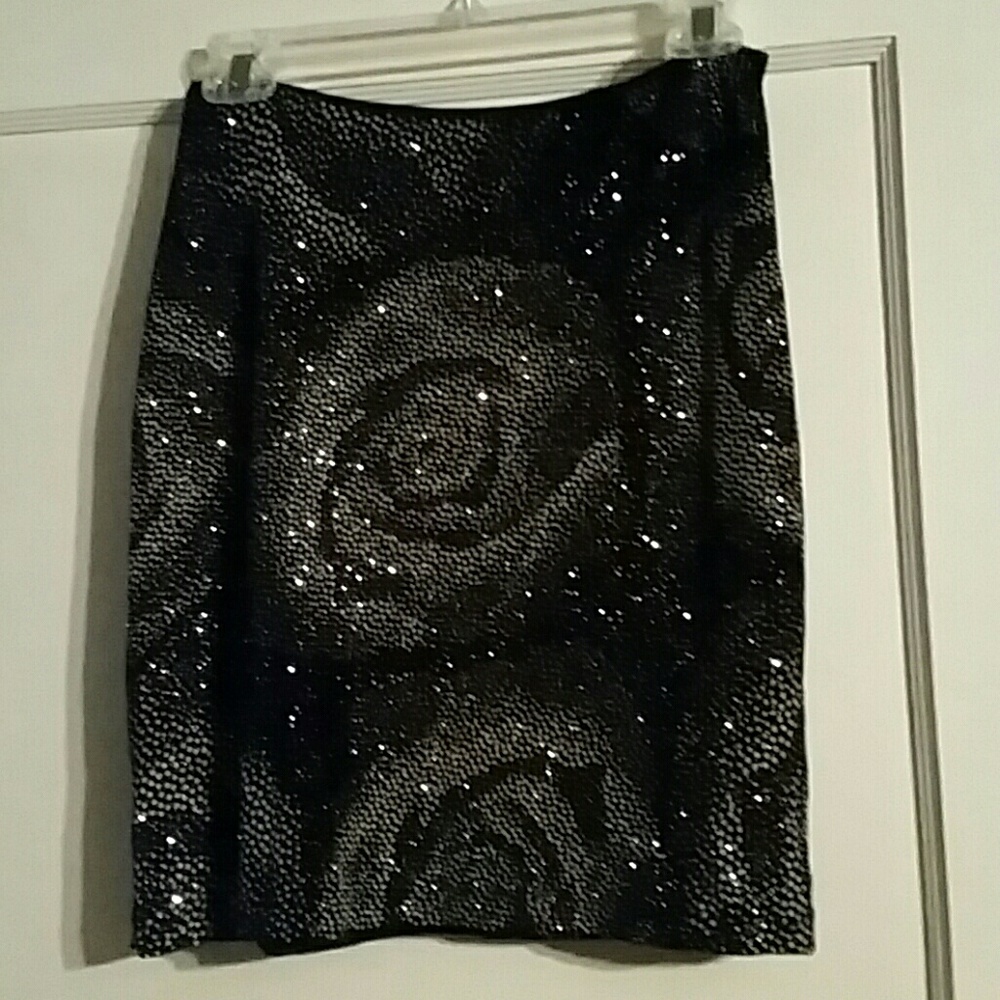 Black evening skirt