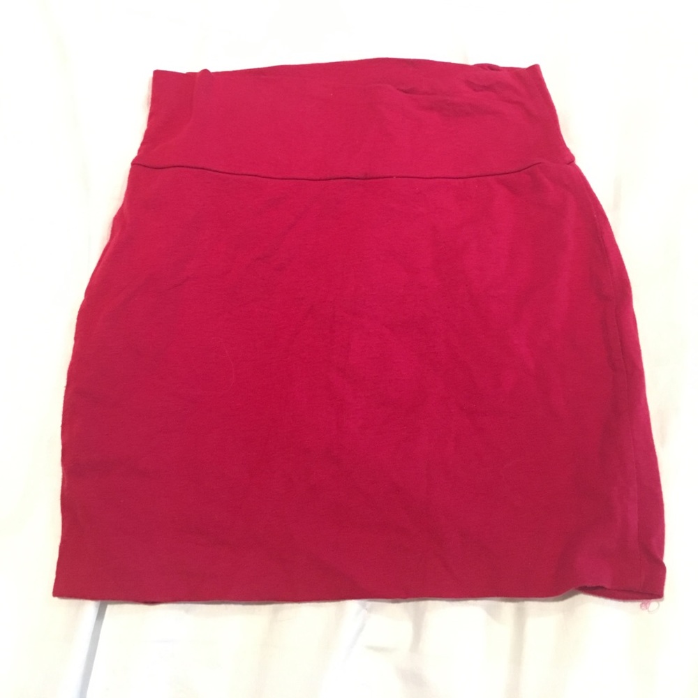 Red skirt