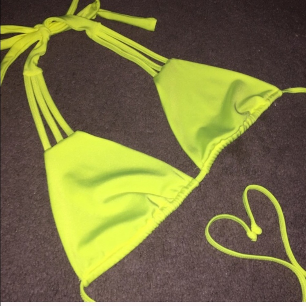 Neon bikini top