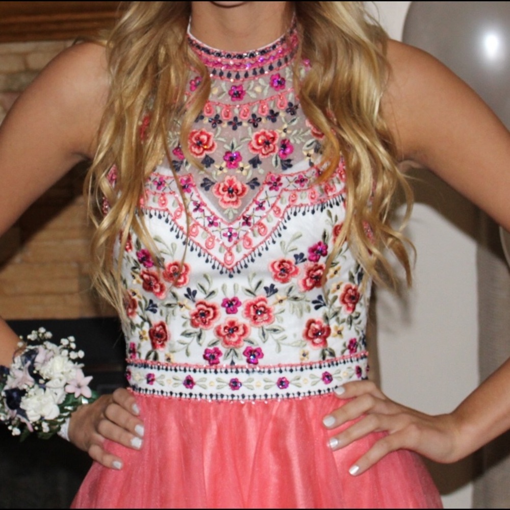 Pink prom dress