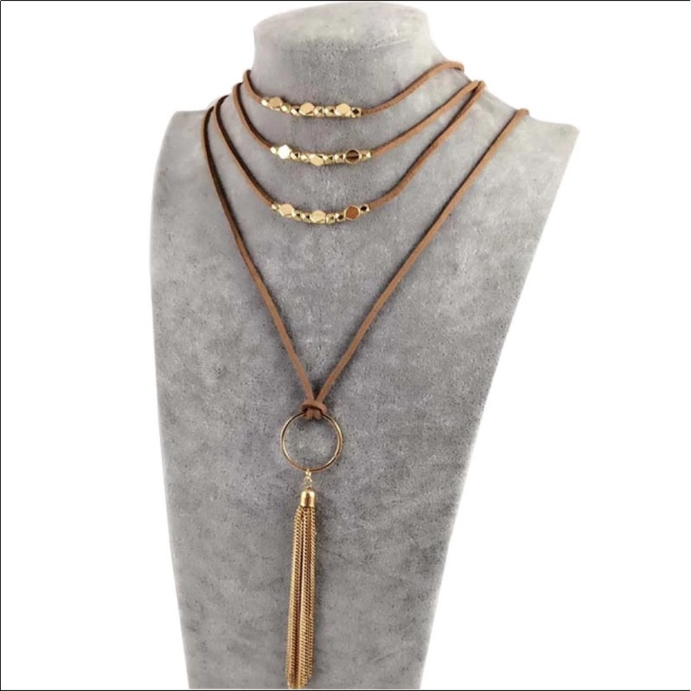 🎉HP🎉 Bohemian Multilayer Necklace - Picture 2 of 4