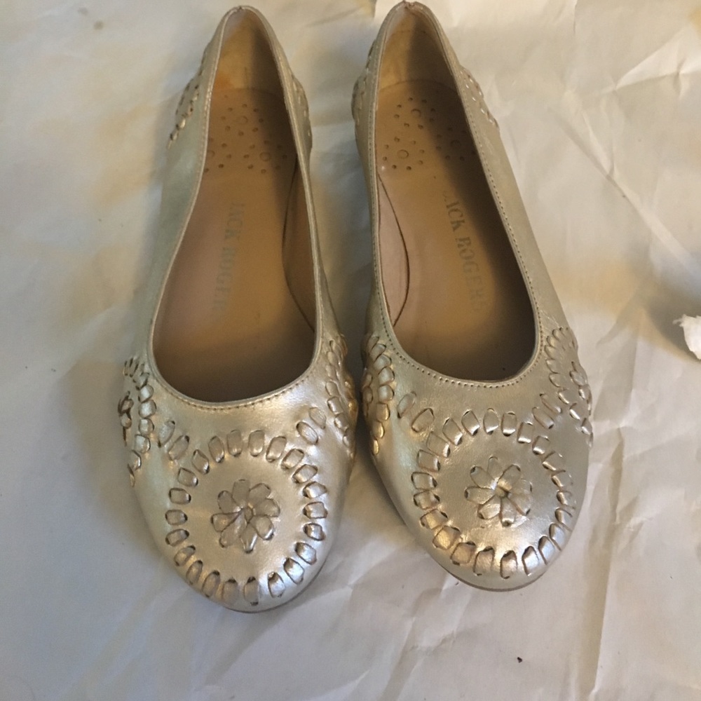 Platinum Jack Rogers Flats