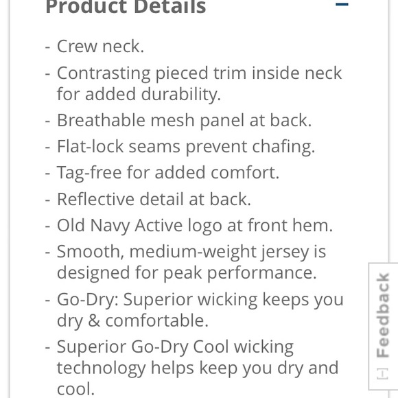 Old Navy Tall Go-Dry Mesh Long Sleeve Running Tee - Picture 4 of 5