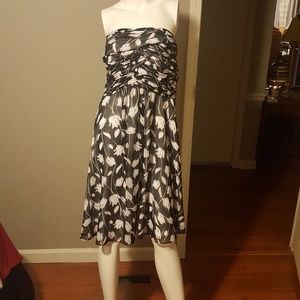 White house Black market strapless dress