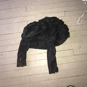 Black Abercrombie LEATHER jacket